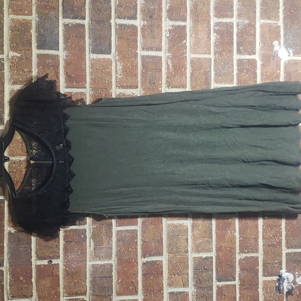 Kensie black and green dress.